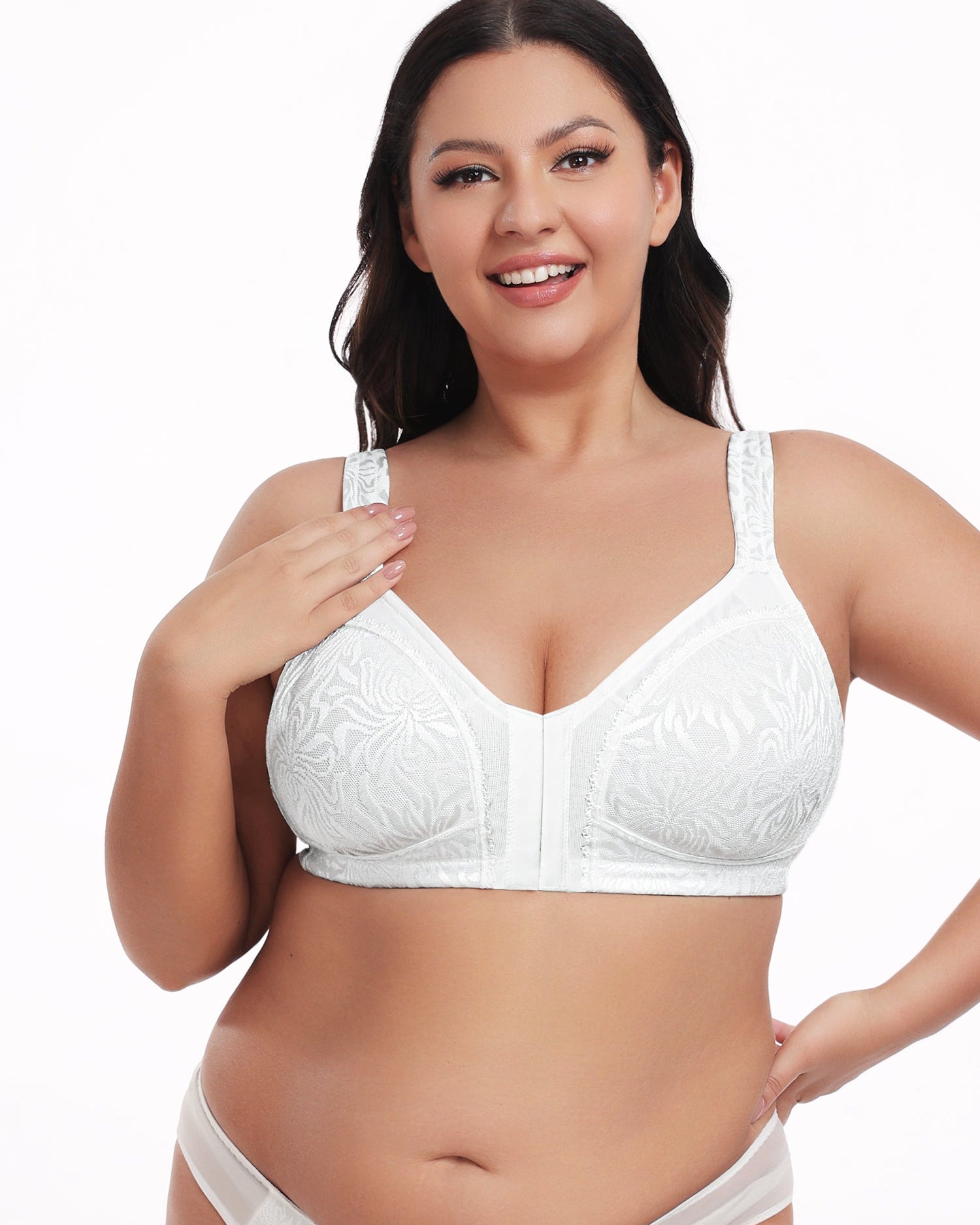 Wireless Minimizer Deep V Plus Size & Ultra - Soft Support Bra - WingsLove