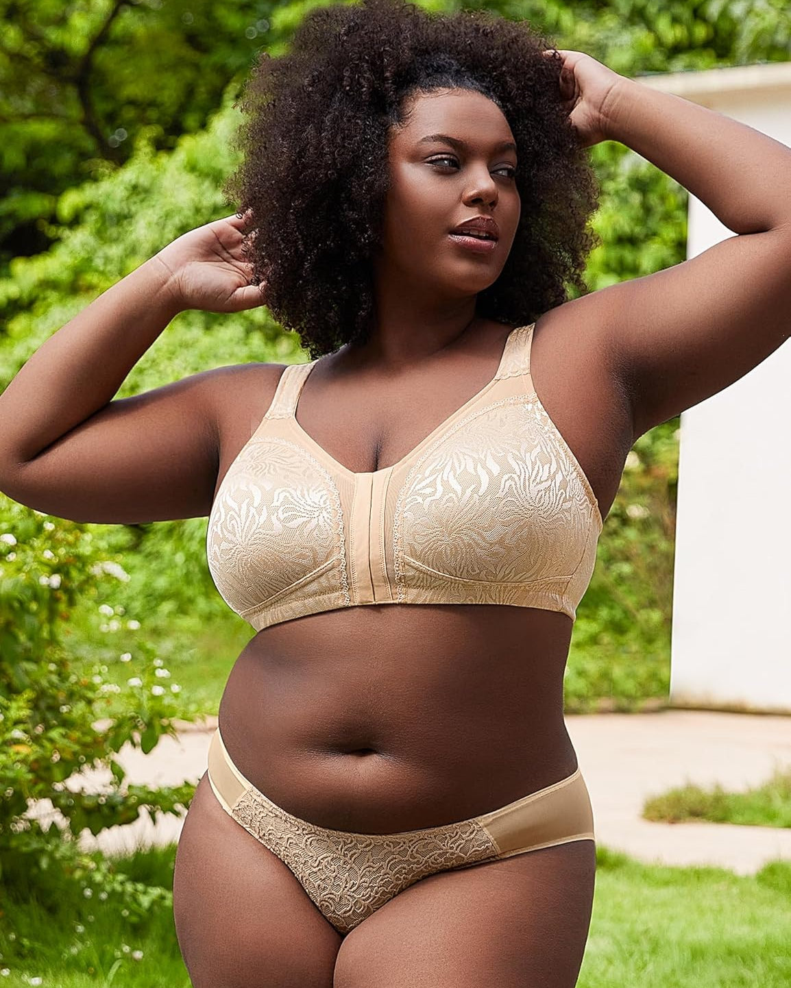 Wireless Minimizer Deep V Plus Size & Ultra - Soft Support Bra - WingsLove