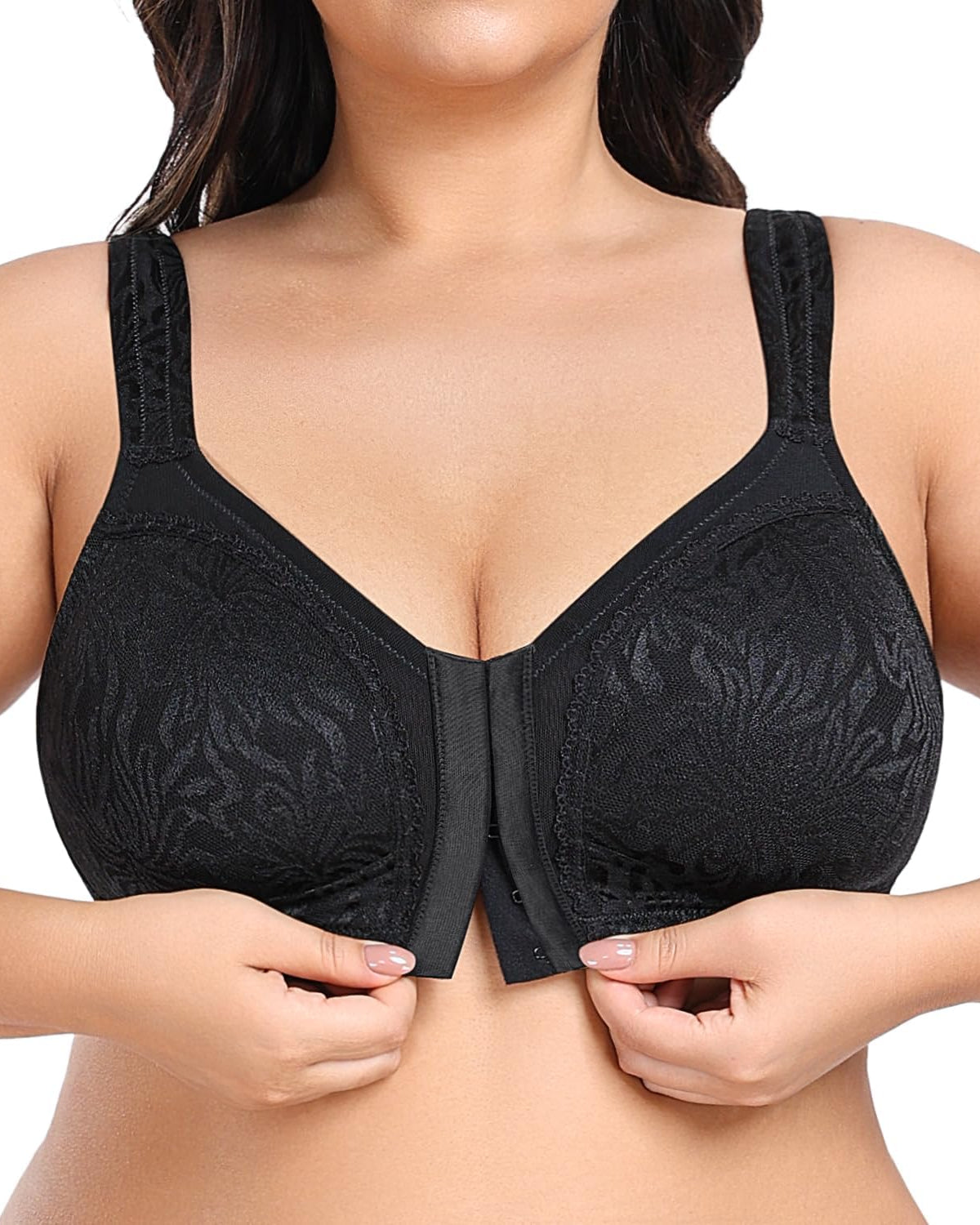Wireless Minimizer Deep V Plus Size & Ultra - Soft Support Bra - WingsLove