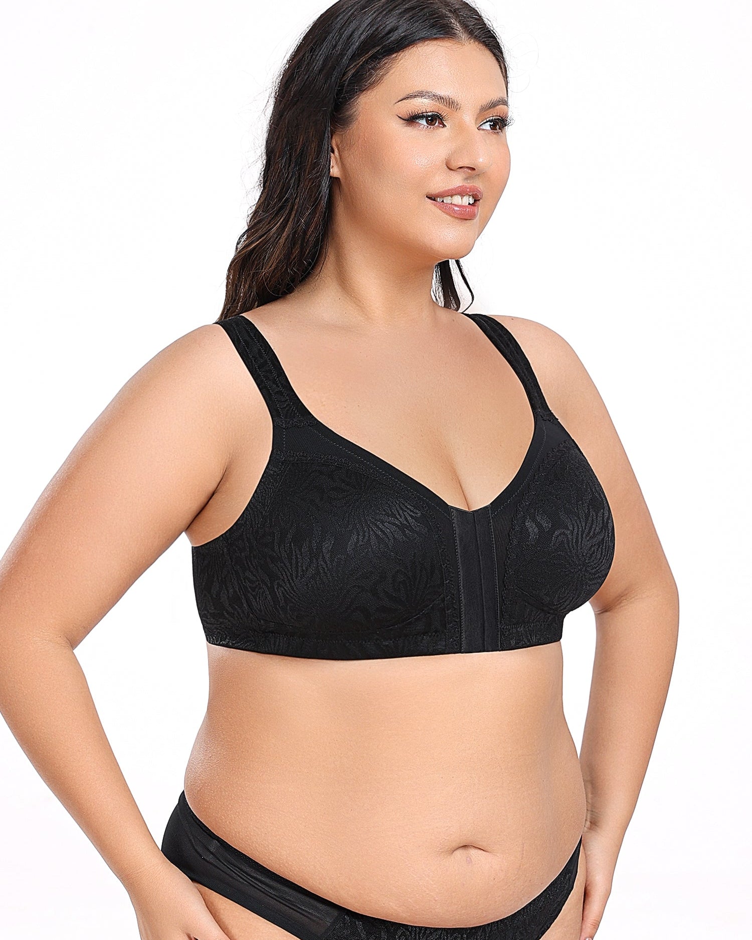 Wireless Minimizer Deep V Plus Size & Ultra - Soft Support Bra - WingsLove