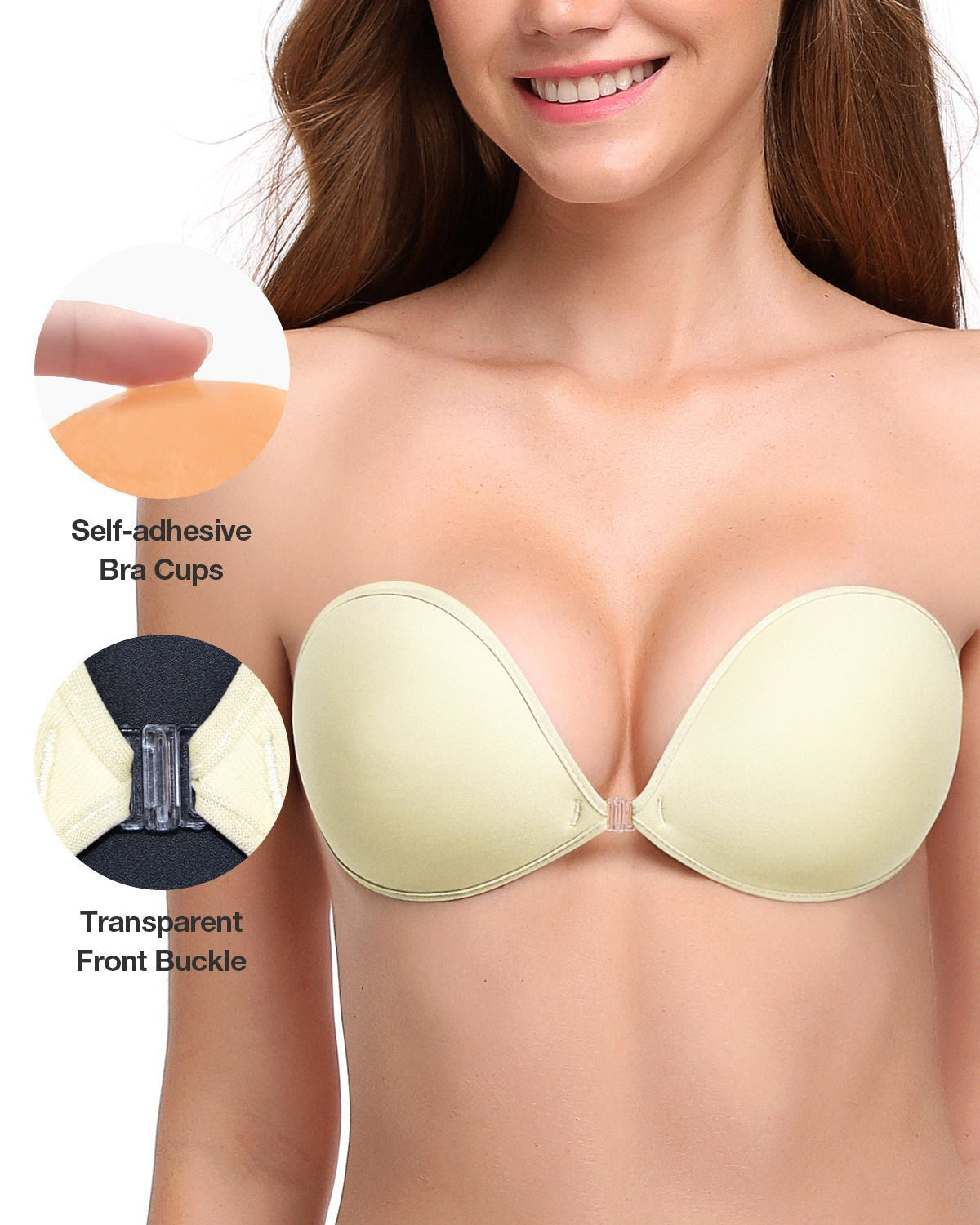 Adhesive Push-up Reusable Self Silicone Bra - WingsLove