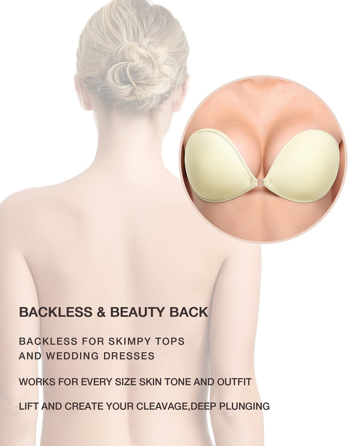 Adhesive Push-up Reusable Self Silicone Bra - WingsLove