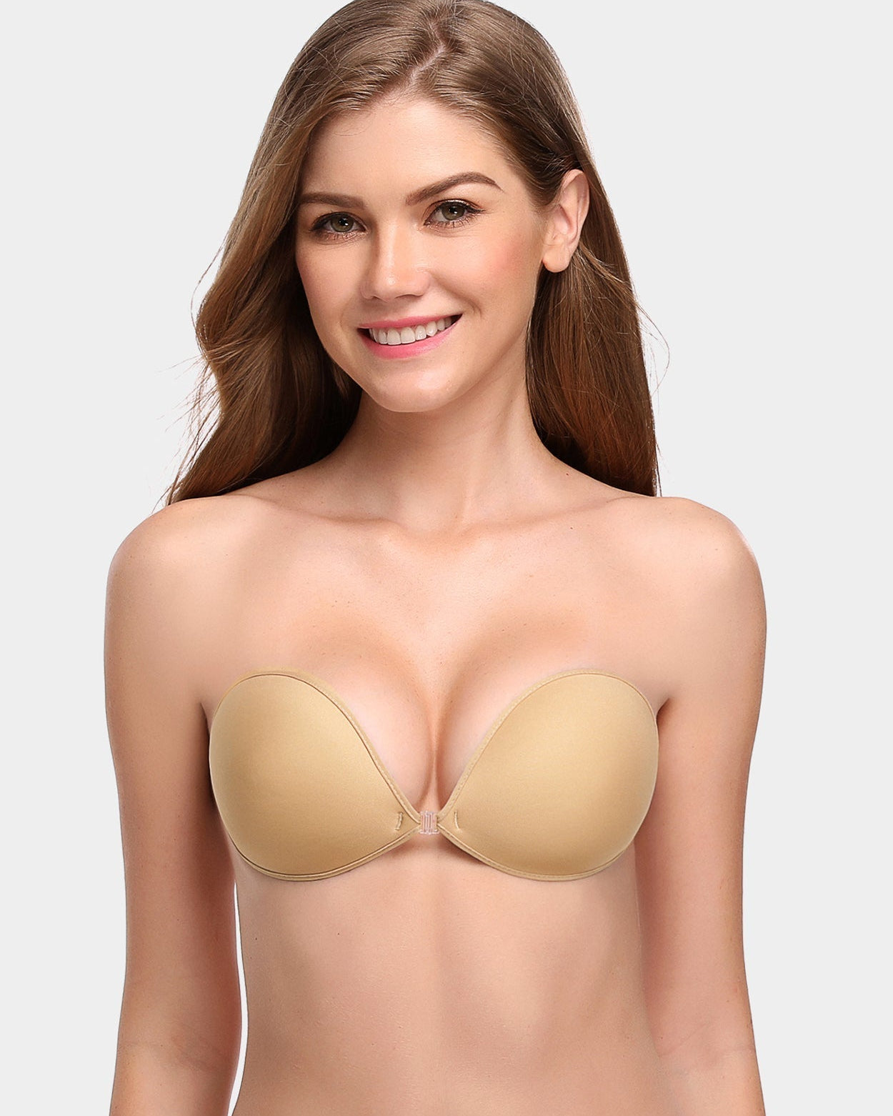 Adhesive Push-up Reusable Self Silicone Bra Inserts Pasty Bra Nude - WingsLove