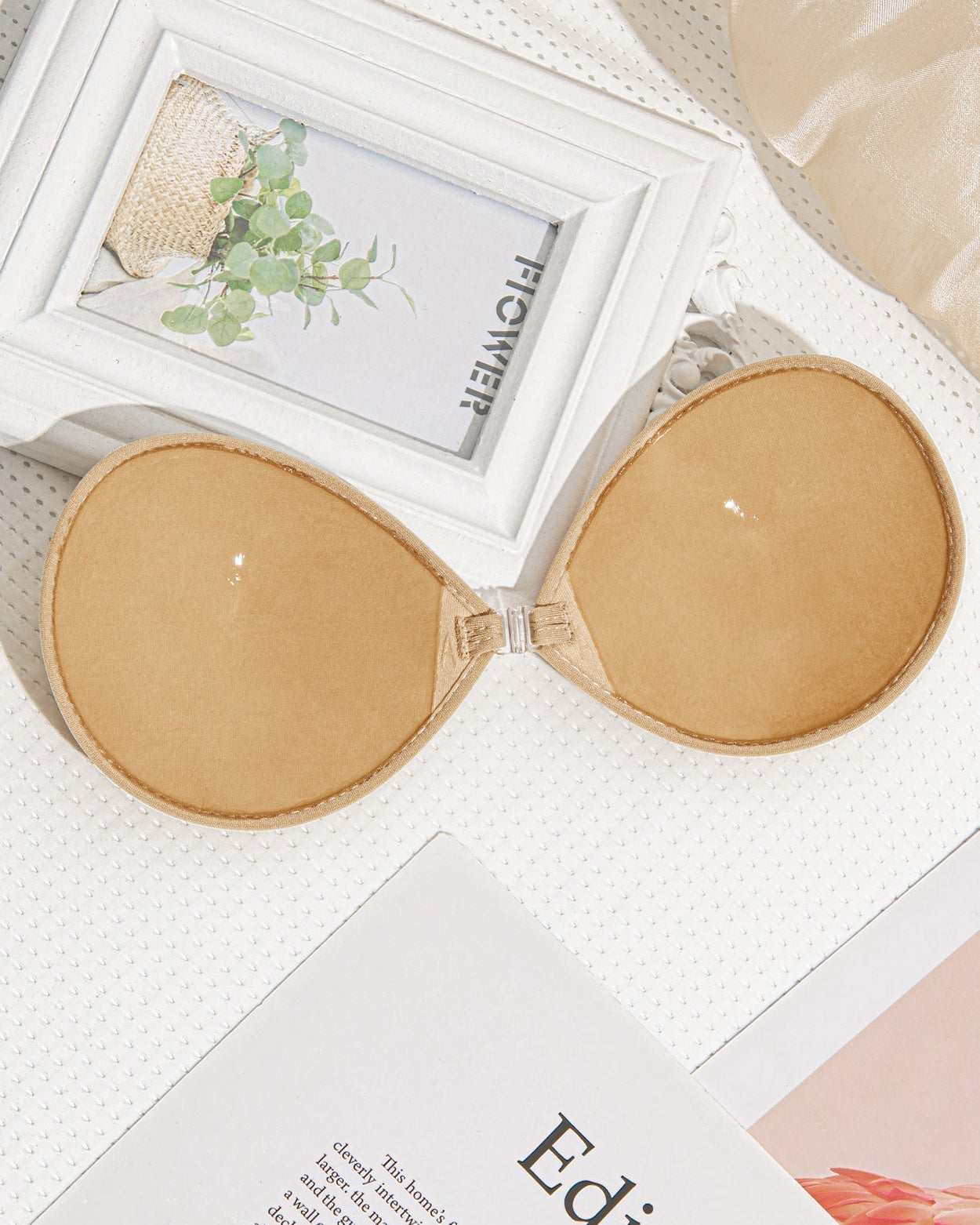 Adhesive Push-up Reusable Self Silicone Bra Inserts Pasty Bra Nude - WingsLove