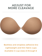 Adhesive Push-up Reusable Self Silicone Bra Milk Coffee - WingsLove
