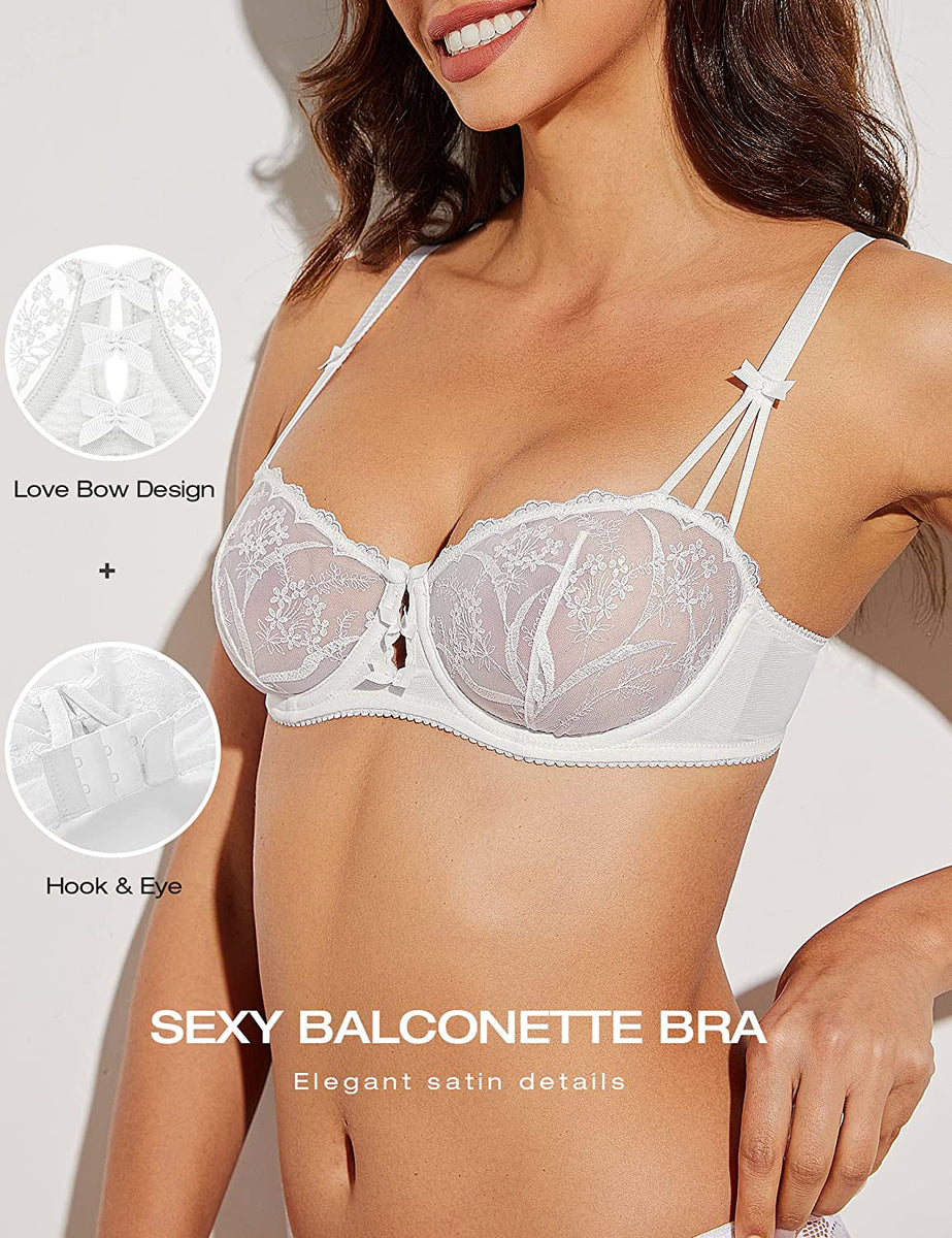 Unlined Bras: Underwire, Lace & Sheer