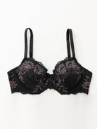Eyelash Lace Demi Sexy Sheer Lace Balconette Bra - WingsLove