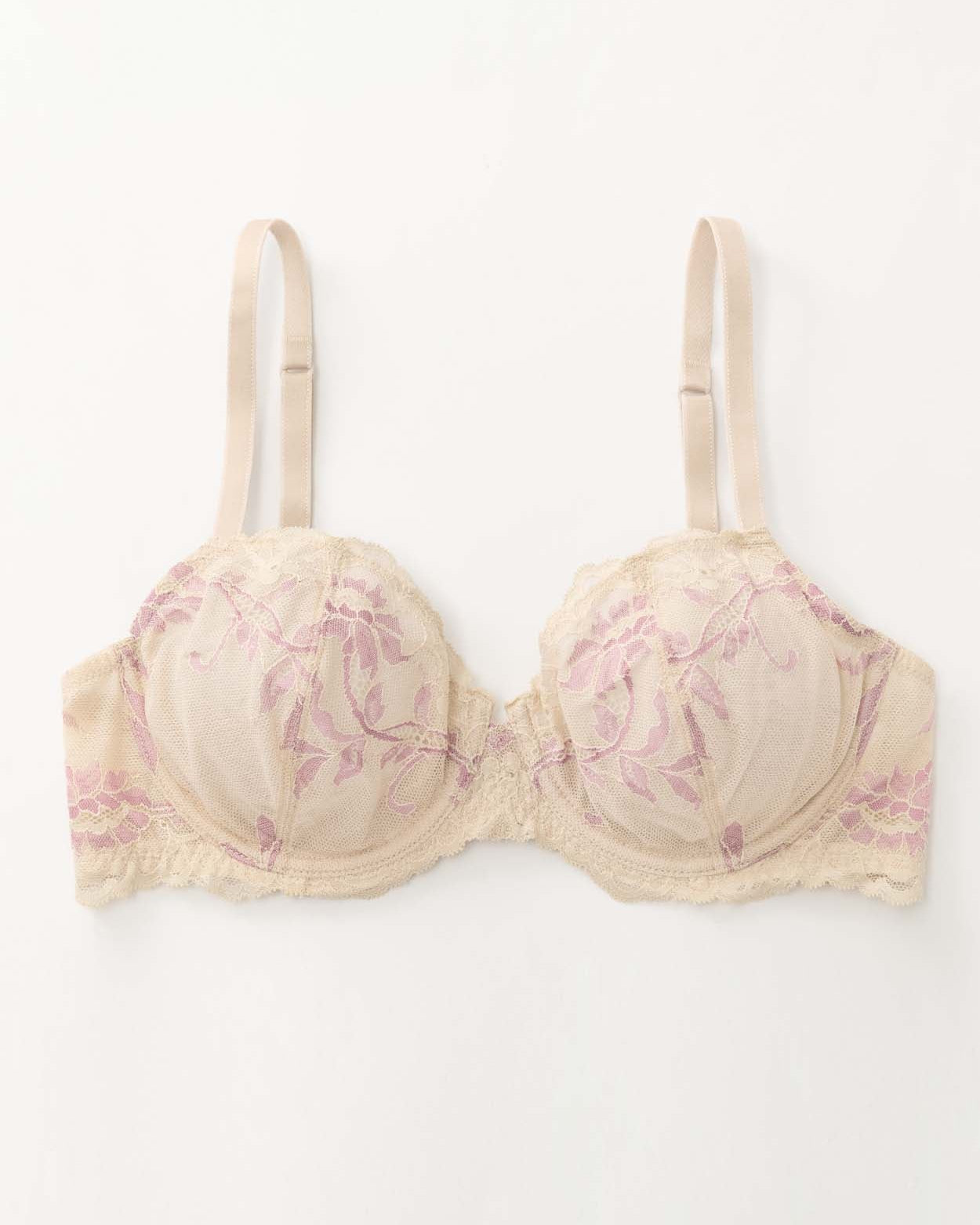 Eyelash Lace Demi Sexy Sheer Lace Balconette Bra - WingsLove