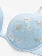 Floral Lace Embroidery Push Up Bra - WingsLove