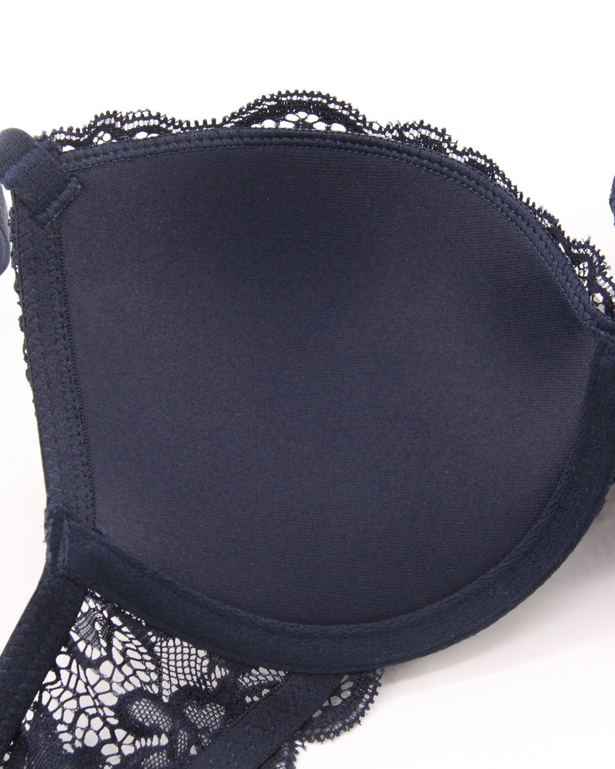 Floral Lace Push Up Lightly Padded Demi Plunge Bra - WingsLove