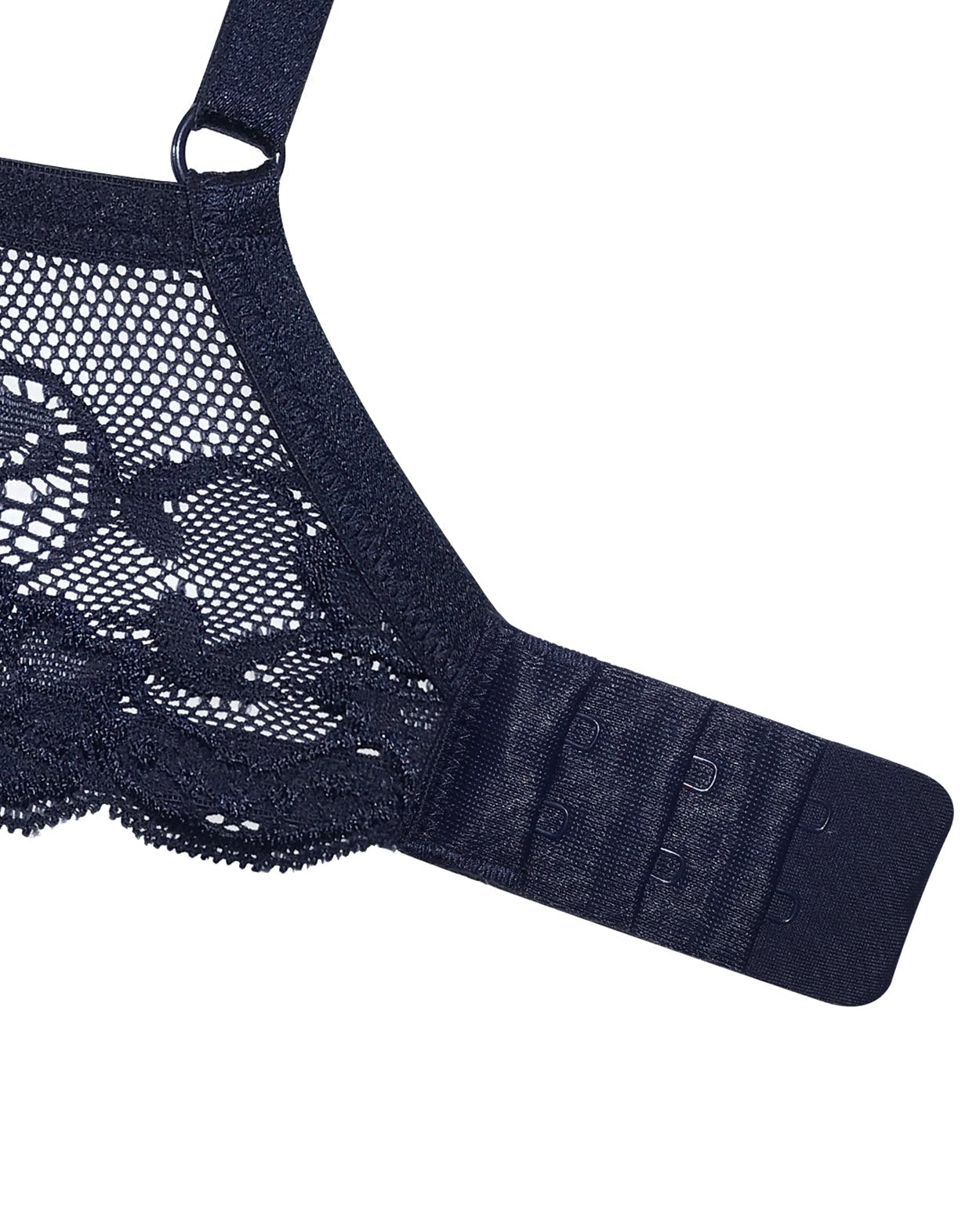 Floral Lace Push Up Lightly Padded Demi Plunge Bra - WingsLove