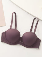 Full Figure Strapless Underwire Multiway Contour Bra Purple - WingsLove
