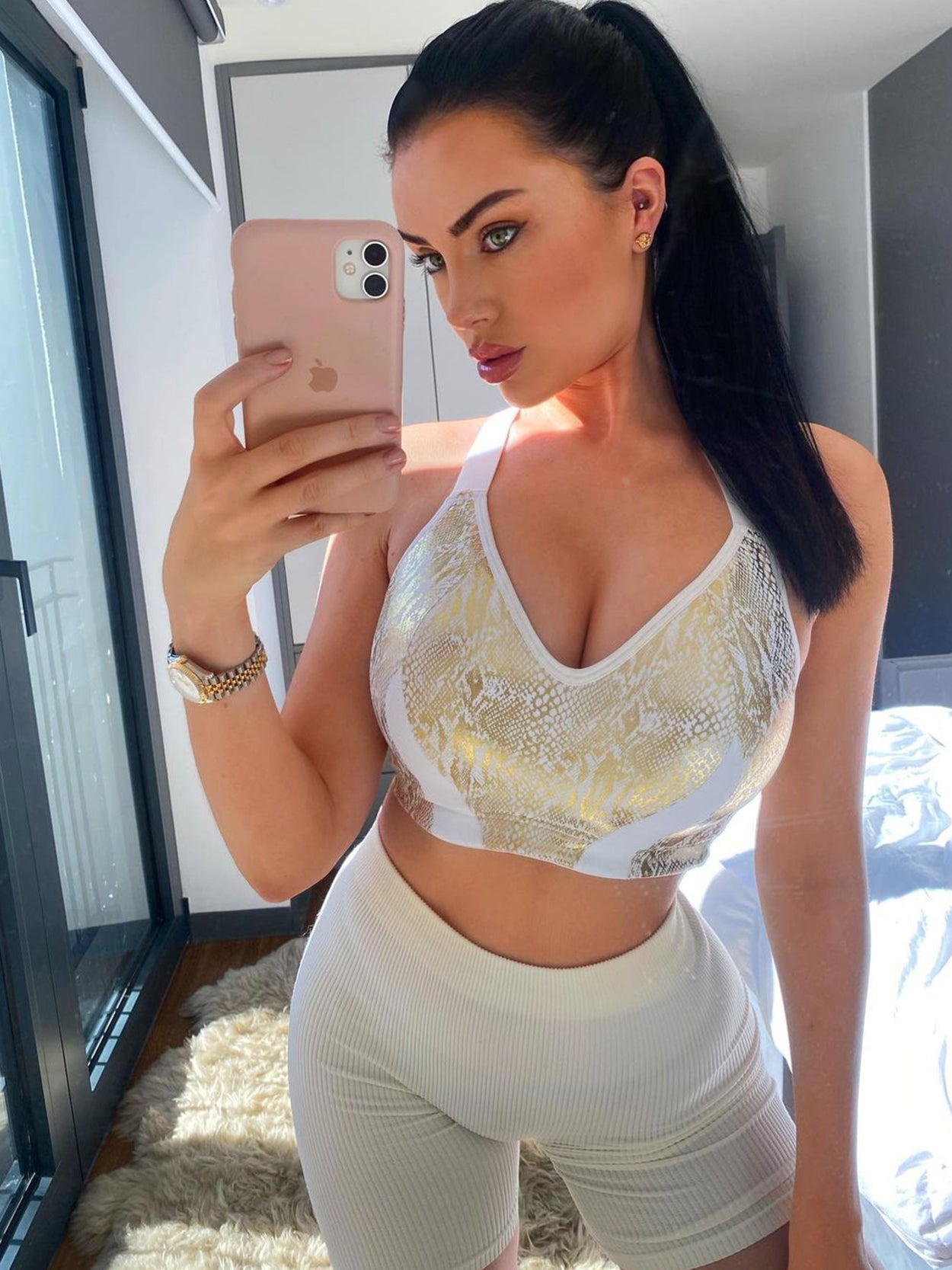 High Impact Sparkly Padded Racerback Bras - WingsLove