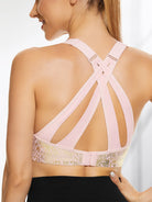 High Impact Sparkly Padded Racerback Bras - WingsLove
