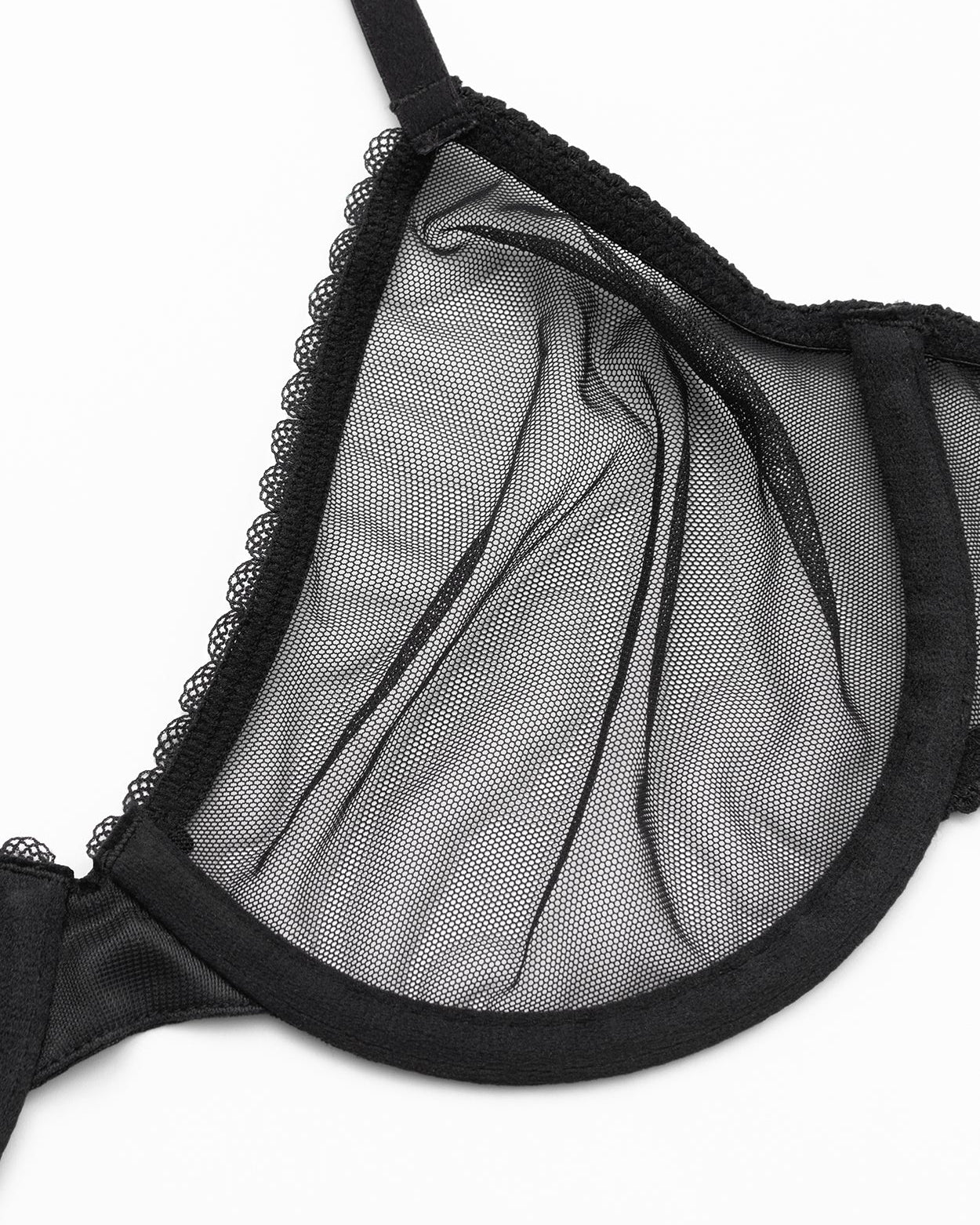 Lace Plus Size Bra Underwire Unlined Brallet - WingsLove