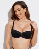 Lace Push Up Beauty Back Underwire Balconette Lace Bra - WingsLove