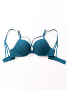 Lace Push Up Bra Padded Strappy Back Underwire - WingsLove