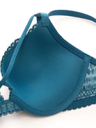 Lace Push Up Bra Padded Strappy Back Underwire - WingsLove