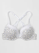 Leopard Push Up Padded Underwire Bra - WingsLove