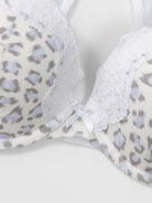 Leopard Push Up Padded Underwire Bra - WingsLove
