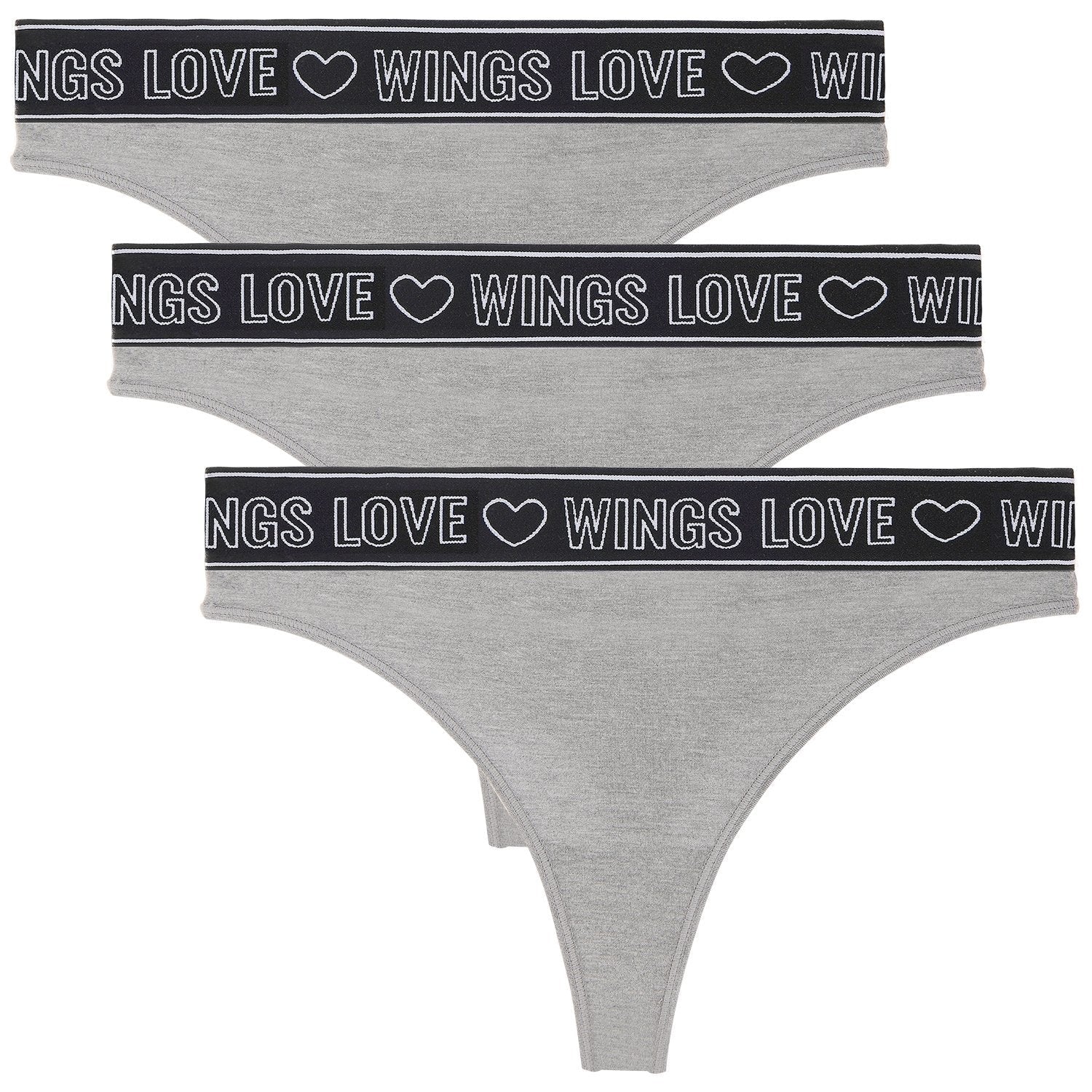 Letter & Heart Tape Panty - WingsLove