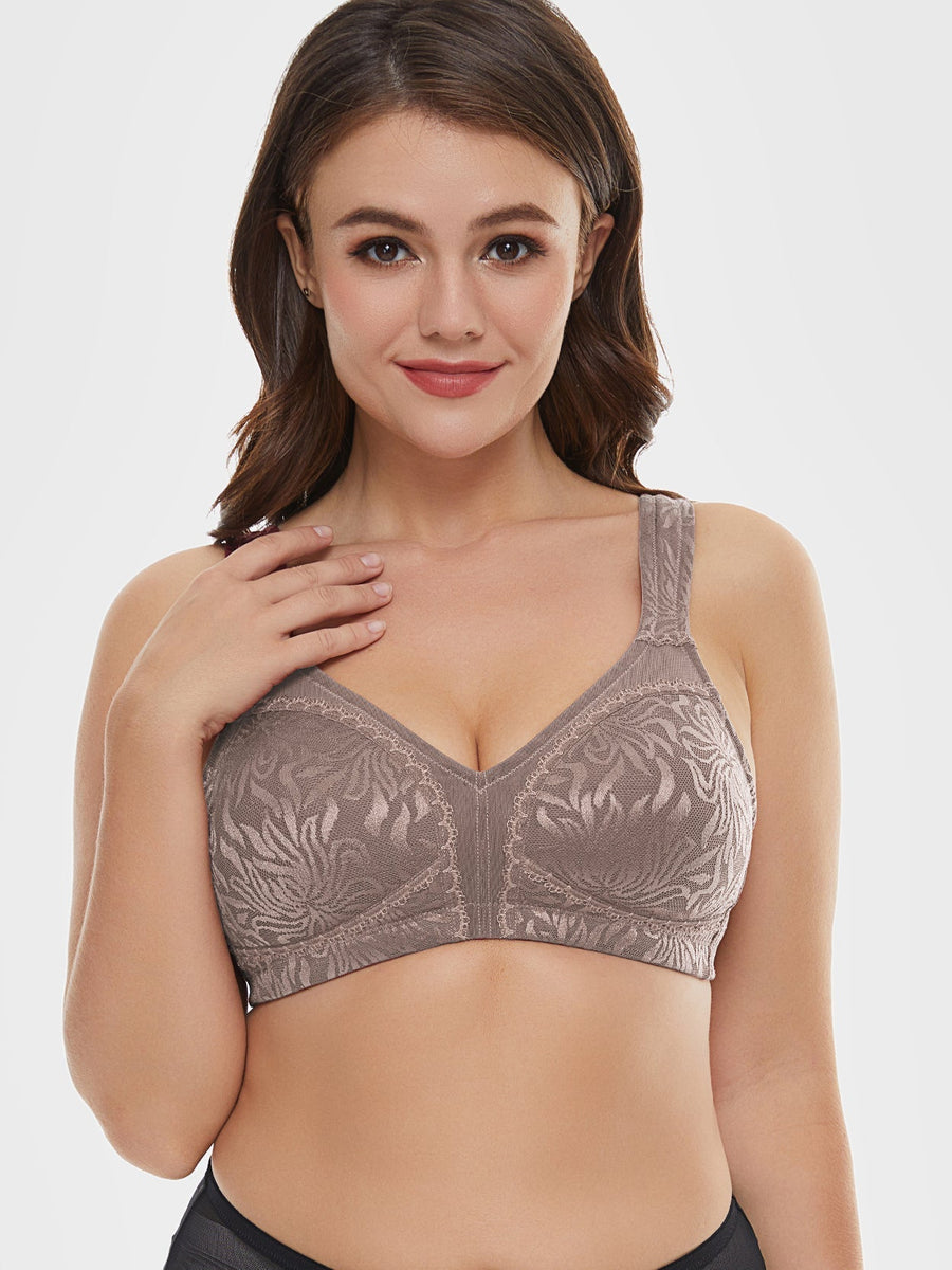 Full Coverage Minimizer Bra Wirefree Non Padded Pink Nude