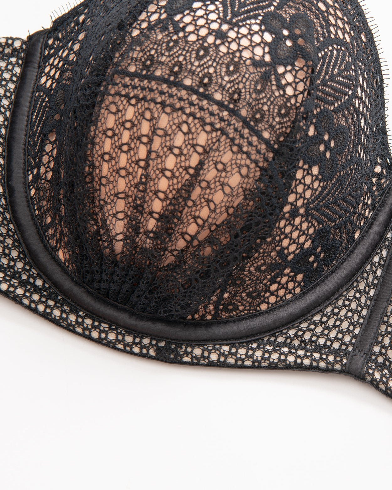 Push Up Full Figure Strapless Bra Pleated Lace Multiway Bra - WingsLove