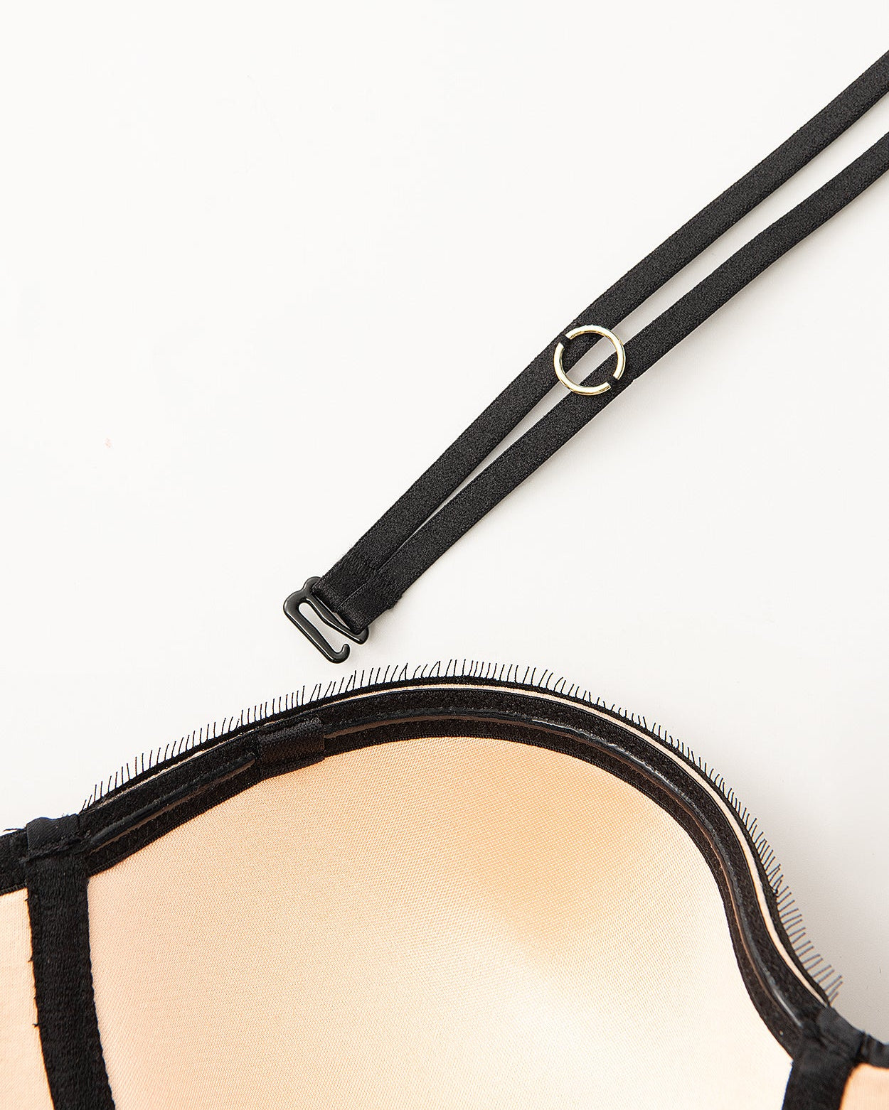 Push Up Full Figure Strapless Bra Pleated Lace Multiway Bra - WingsLove