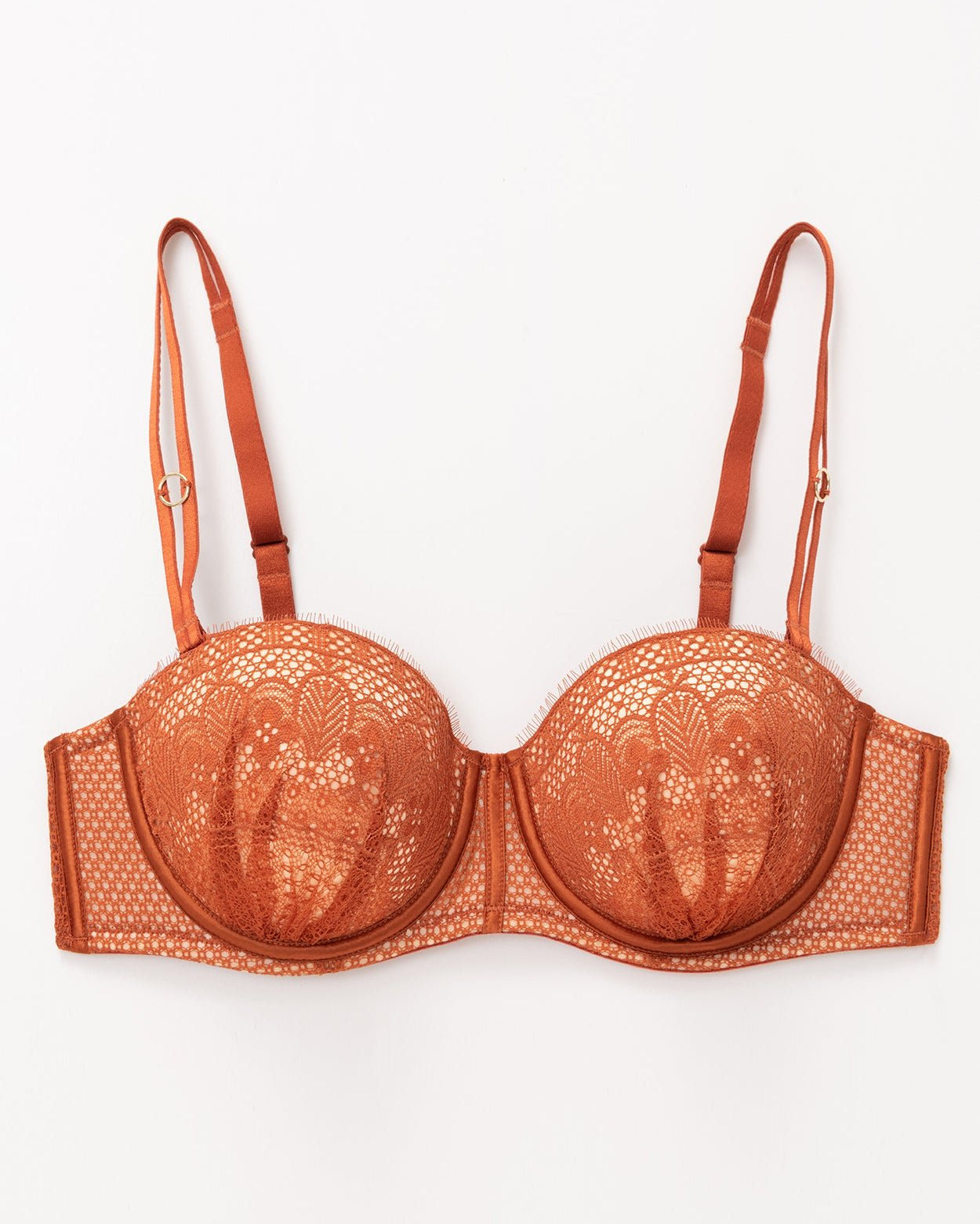 Push Up Full Figure Strapless Pleated Lace Multiway Bra - WingsLove