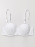 Push Up Full Figure Strapless Pleated Lace Multiway Bra - WingsLove