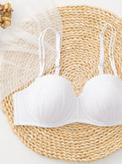Push Up Full Figure Strapless Pleated Lace Multiway Bra - WingsLove