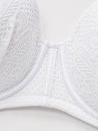 Push Up Full Figure Strapless Pleated Lace Multiway Bra - WingsLove