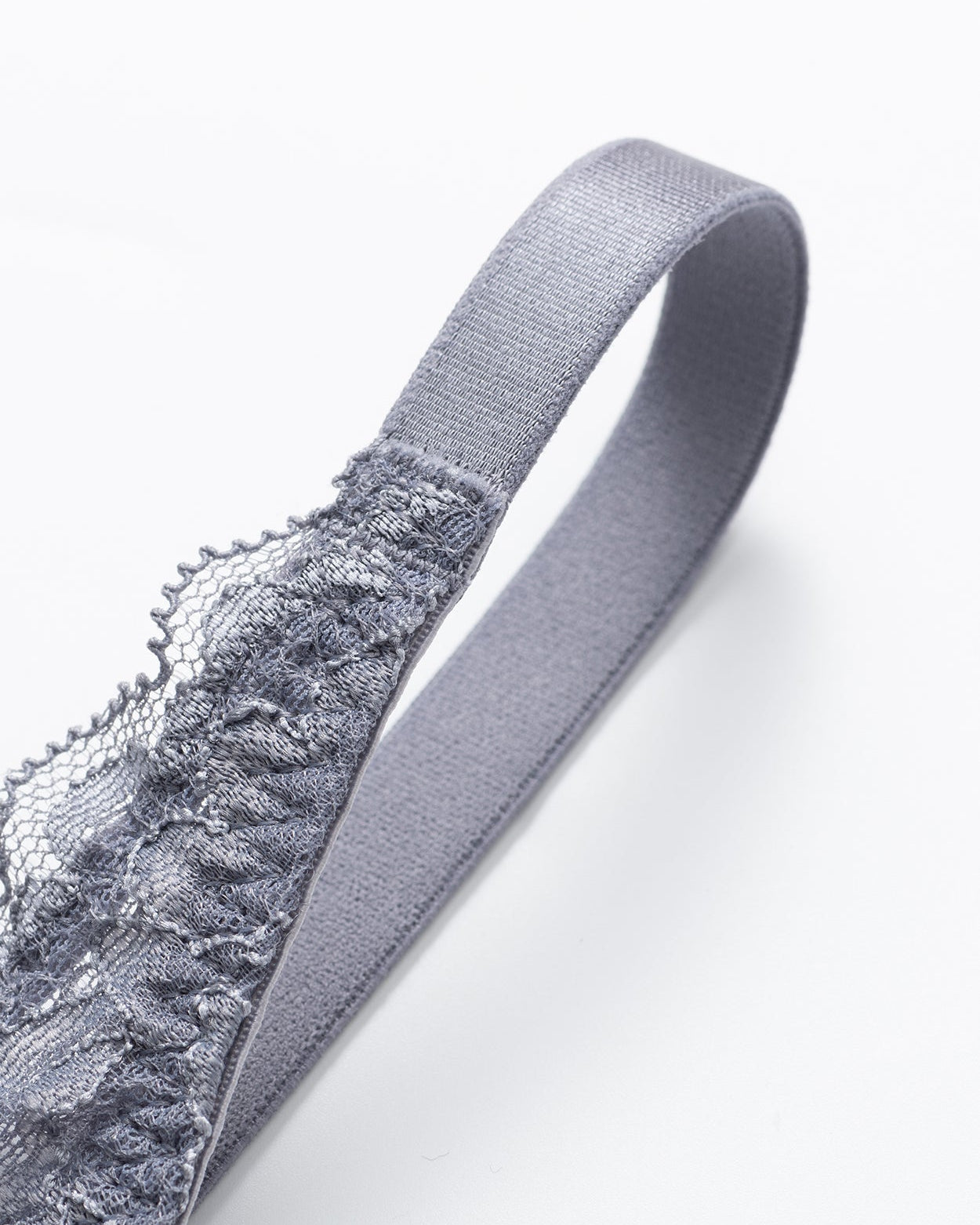 Sexy Sheer Lace Contour Plunge Bra Grey - WingsLove