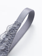 Sexy Sheer Lace Contour Plunge Bra Grey - WingsLove
