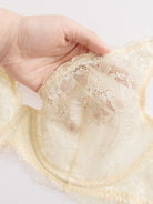 Sexy Sheer Lace Contour Plunge Bra Nude - WingsLove