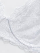Sexy Sheer Lace Contour Plunge Bra White - WingsLove
