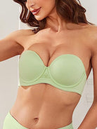 Strapless Multi-way Contour Underwire Bra Light Green - WingsLove
