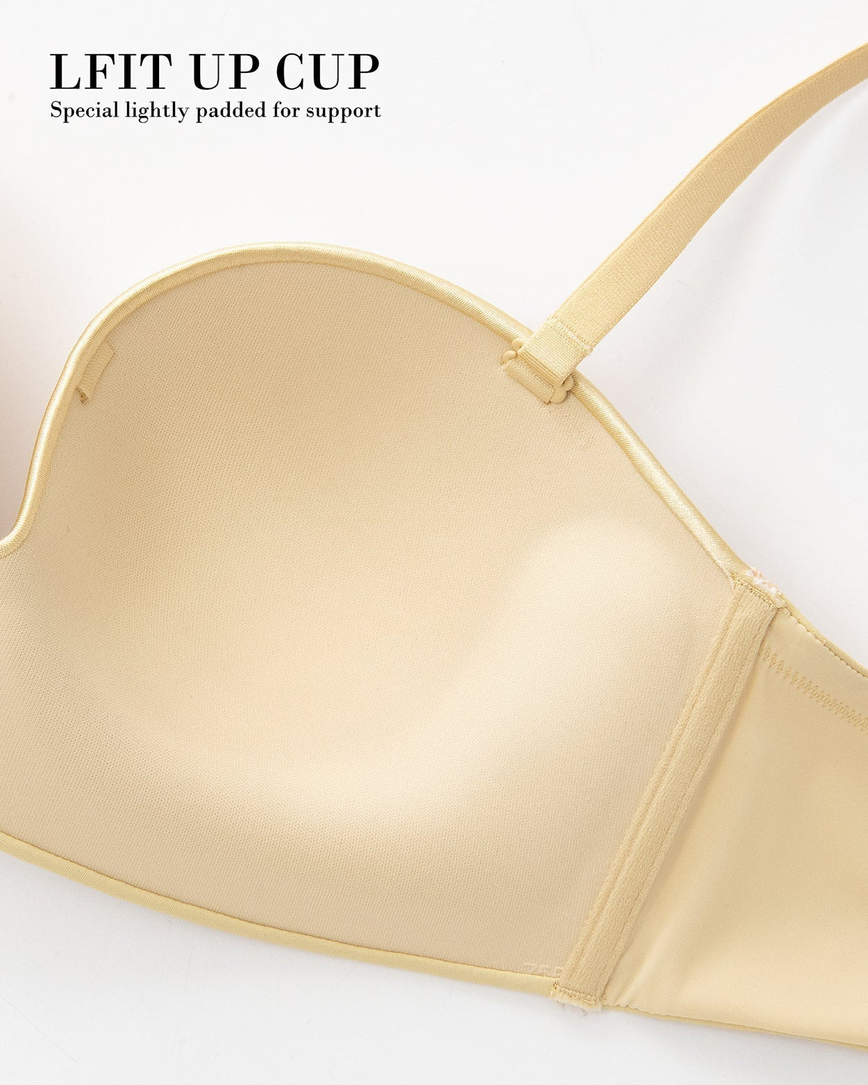 Strapless Wirefree Multiway Push Up Bra Nude - WingsLove