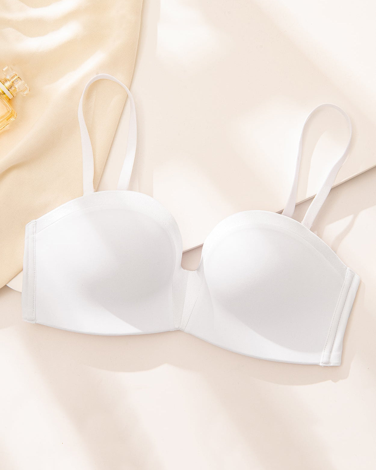 Strapless Wirefree Multiway Push Up Bra White - WingsLove