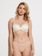 Super Padded T-Shirt Bra Add Two Cups Nude - WingsLove