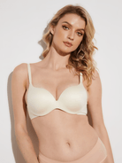 Super Padded T-Shirt Bra Add Two Cups Nude - WingsLove