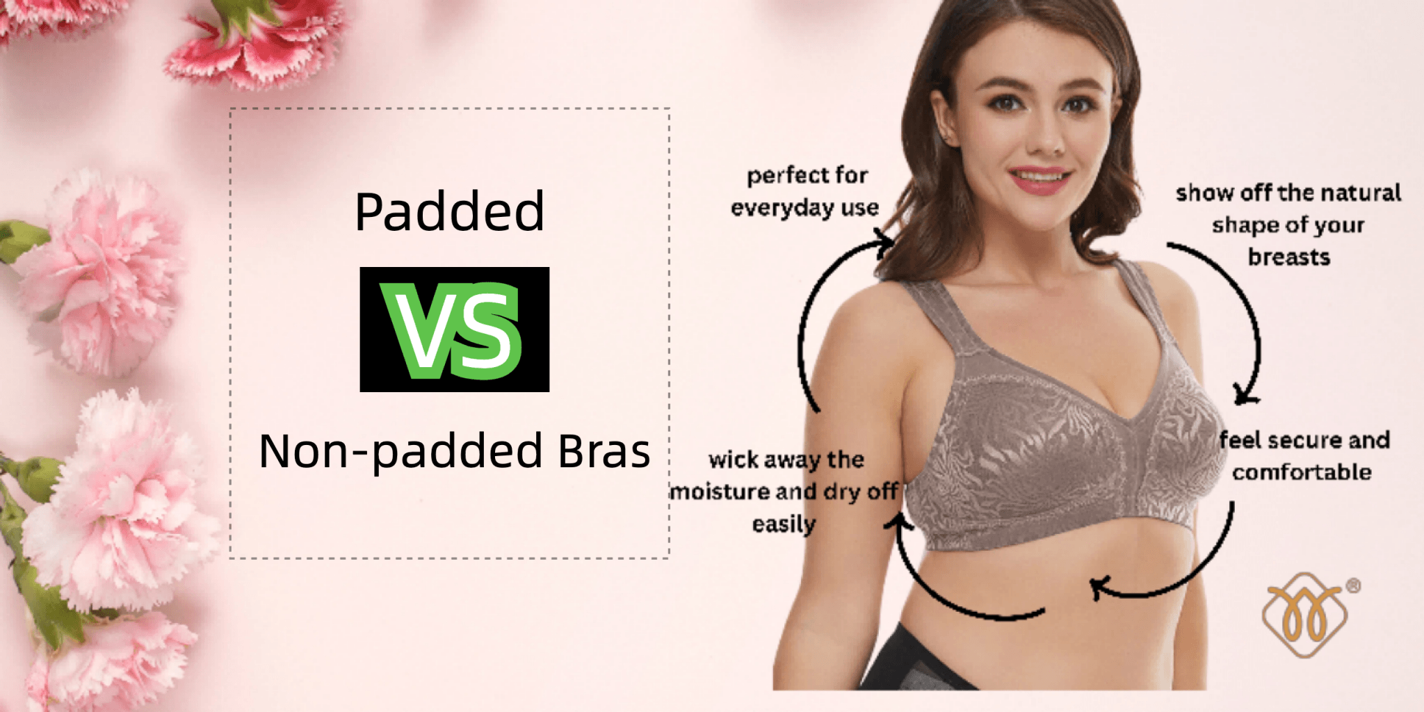 What is the difference between padded bras and non padded bras