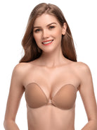 Adhesive Push-up Reusable Self Silicone Bra Inserts Milk Coffee