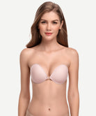 Adhesive Push-up Reusable Self Silicone Bra Pasty Bra Light Pink Wingslove