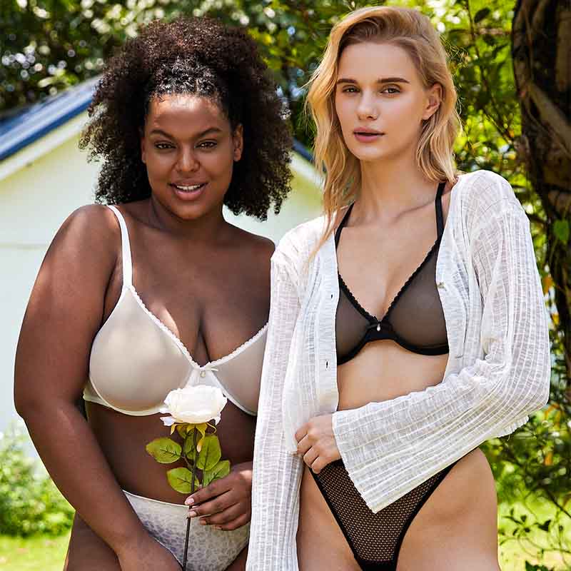 Breathable Unlined Sheer Bra with Underwire Support, Ivory White Wingslove