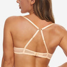Breathable Unlined Sheer Bra with Underwire Support, Nude Wingslove