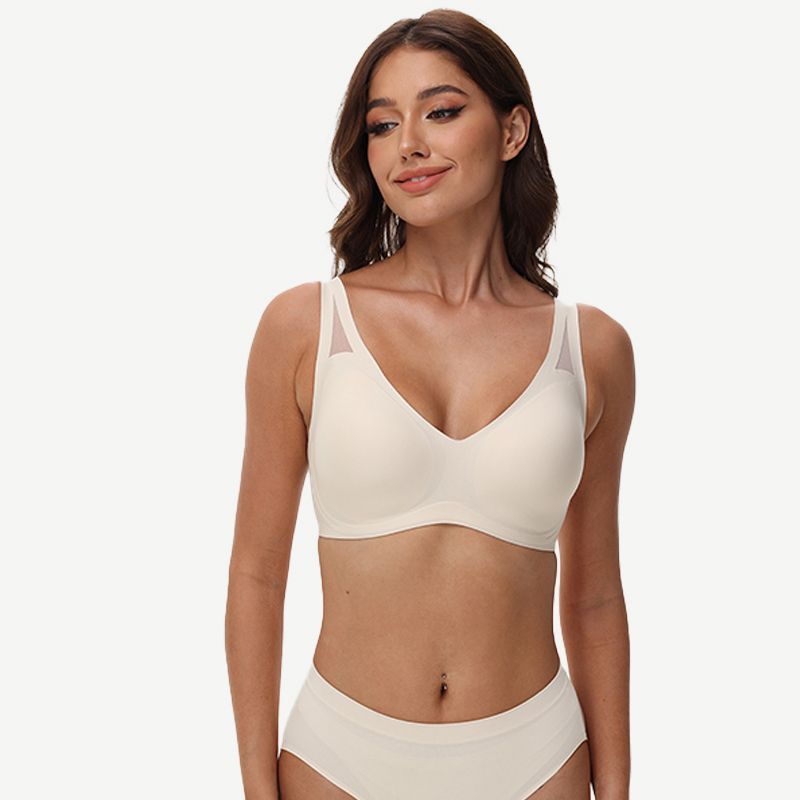 Deep V Wireless Bra Seamless Soft Bralette