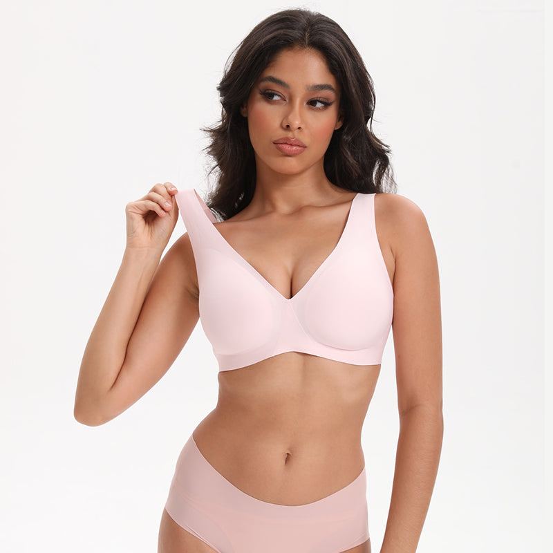 Deep V Wireless Bra Seamless Soft Bralette Wingslove
