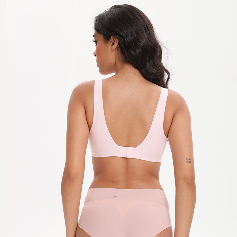 Deep V Wireless Bra Seamless Soft Bralette Wingslove
