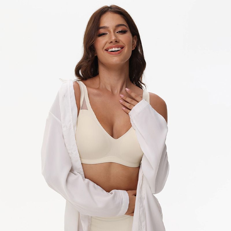 Deep V Wireless Bra Seamless Soft Bralette